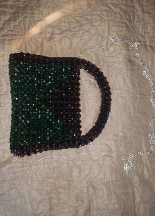 Сумка з намистин, сумочка