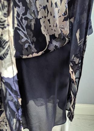 Костюм (блуза+спідниця) з натуральним шовком, viyella англія8 фото