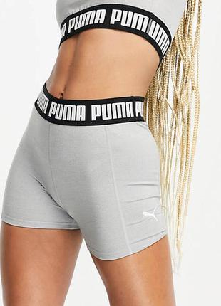 Спортивные эластичные шорты puma training strong 5 inch shorts