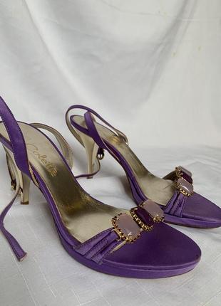Ніжні фіолетові черевички6 фото