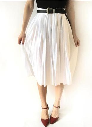 Плісерована спідниця юбка міді