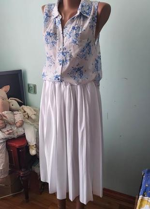 Плісерована спідниця юбка міді5 фото