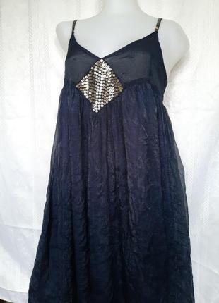 Женский прозрачный шифоновый сарафан, платье, пеньюар, плаття, сукня mystic.5 фото