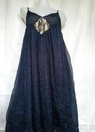 Женский прозрачный шифоновый сарафан, платье, пеньюар, плаття, сукня mystic.