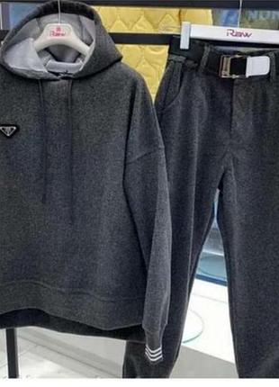 Теплый качественный костюм,с удлинённой худи, турция, последний.