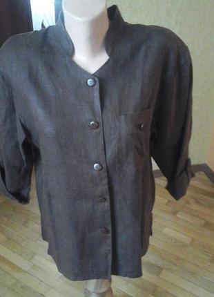 Льняной пиджак фирмы karin glasmacher