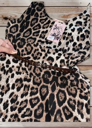 Сукня в леопардовий принт .3 фото