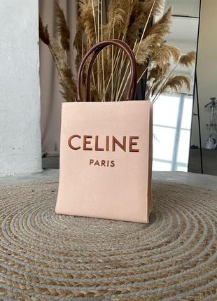 Сумка celine vertical cabas peach