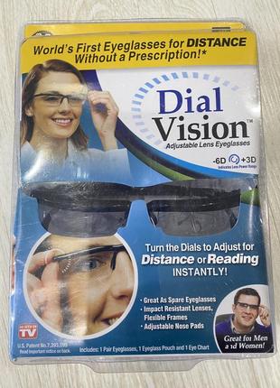Окуляри з регулюванням лінз dial vision, окуляри для зору, стильні окуляри діал візіон