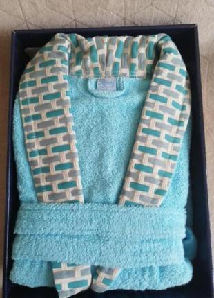 Качественный натуральный котоновый/хлопковый махровый халат. подарочный халат турция