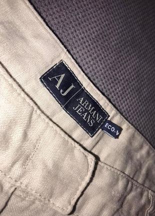 Штани eco emporio armani якість льон linen+linen