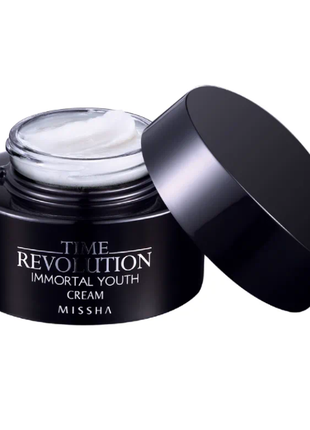 Антивозрастной питательный крем для лица missha time revolution immortal youth cream4 фото