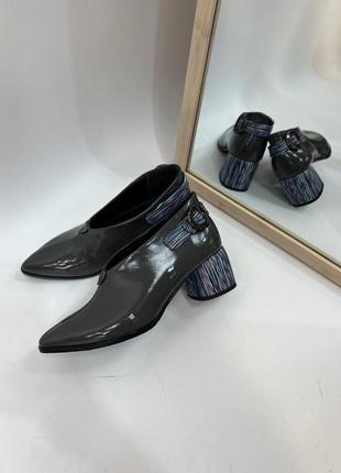 Туфли ботинки женские деми натуральная кожа замша италия5 фото