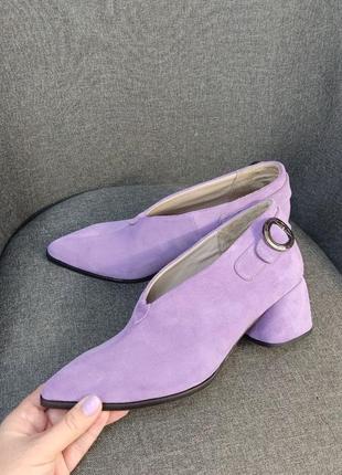 Туфли ботиночки женские натуральная кожа замша италия2 фото