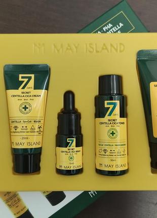 Набор миниатюр для проблемной кожи may island 7 secret centella cica mini kit set