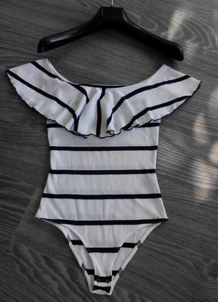 Боді в рубчик; bershka; s