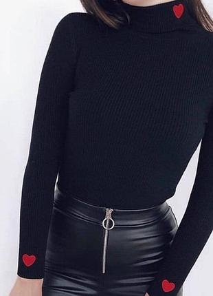 Водолазка с сердцем 3
