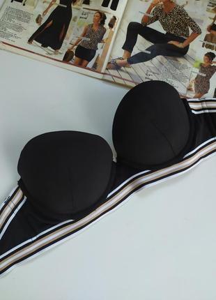 75b, верх купальника супер пуш-ап з нюансом, h&m