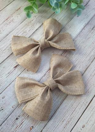Котонові бантики на заколці