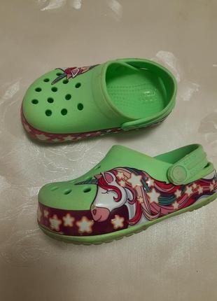 Кроксы детские с единорогом  оригинал crocs 87 фото