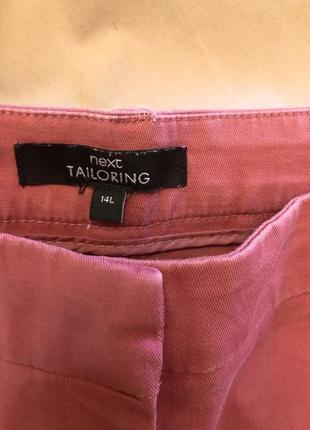 Брюки штаны чиносы next цвета пыльной розы5 фото