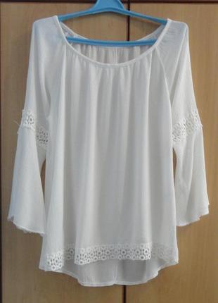 Супер брендовая блуза блузка  кружево италия