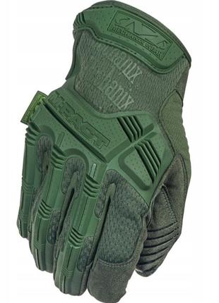 Тактические перчатки mechanix wear m-pact olive original