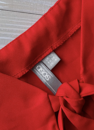 Червона блуза топ asos на завязках3 фото