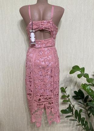 Романтична мереживна сукня плаття сарафан на бретелях в стилі бренд zara boohoo4 фото
