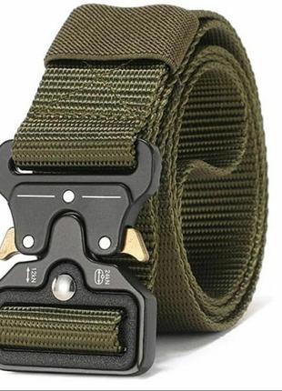 Тактичний ремінь для штанів "tactical belt" - оліва