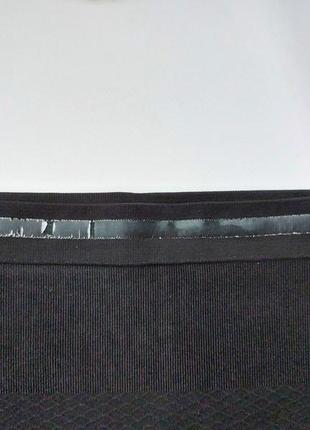Черные корректирующие бесшовные шорты утяжка с силиконовой лентой queentex р. l4 фото