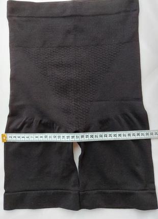 Чорні коригувальні безшовні шорти стяжка з силіконовою стрічкою queentex р. l6 фото