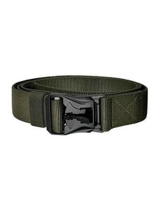 Тактический ремень для штанов "tactical belt" с магнитной пряжкой ( олива )1 фото