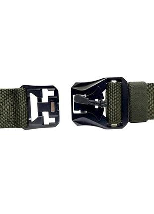 Тактический ремень для штанов "tactical belt" с магнитной пряжкой ( олива )2 фото