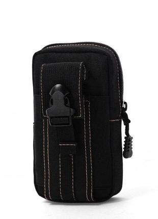 Подсумок на ремень штурмовой тактический "mini warrior" ( черный )