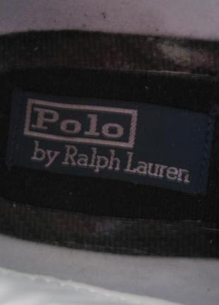 Фирменные кожаные кроссовки polo by ralph lauren, оригинал!4 фото