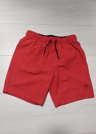 Пляжні шорти червоні primark 128, 134, 140см1 фото