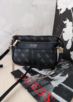 Сумка-гес кросбоді подвійна guess arie оригінал