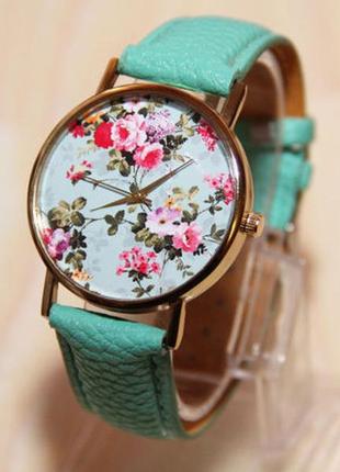 Часы цветы. женские часы. свадебные часы. часы подарок.2 фото