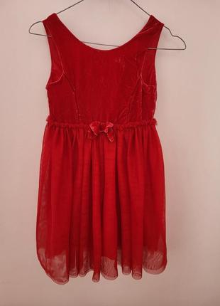 Гарна червона сукня1 фото