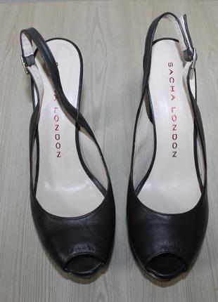 Шкіряні туфлі на високому каблуку sacha london, 40 розмір5 фото