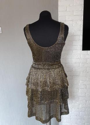 Коктейльне плаття з люрексом h&m 2