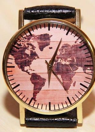 Наручний годинник карта світу. чоловічі годинники. жіночі годинники. весільні годинник3 фото