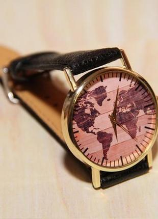 Наручний годинник карта світу. чоловічі годинники. жіночі годинники. весільні годинник5 фото