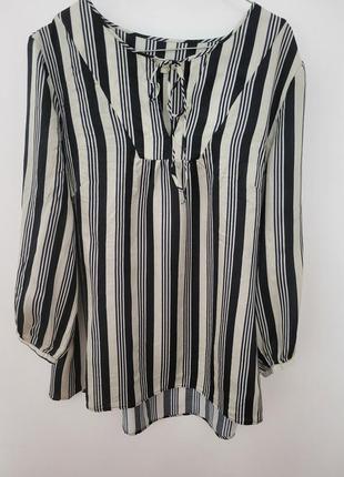 Шовкова блузка у смужку