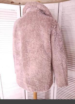 Трендова рожева напів куртка шуба тедді від бренду new look4 фото