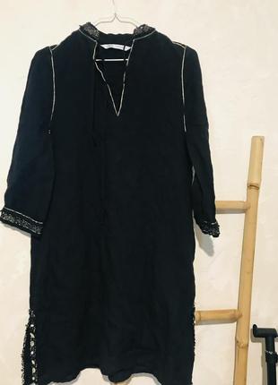 Zara платье лён 3