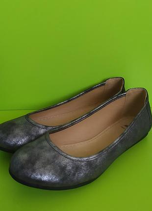 Серые туфли балетки  38