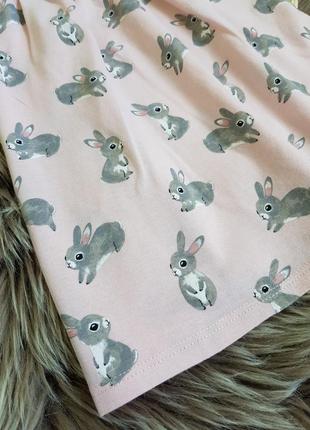 Нежное платье с кроликами фирмы h&m, на 12/18 месяцев3 фото