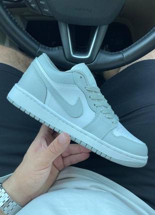 Кросівки nike air jordan 1 low green white